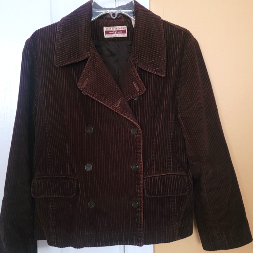 Chocolate brown corduroy jacket